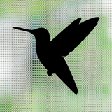 Die Cut Vinyl Retractable Screen / Window Screen Hummingbird Decal Pack
