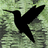 Die Cut Vinyl Retractable Screen / Window Screen Hummingbird Decal Pack