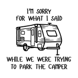 Funny Camper Quote Vinyl Decal