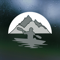 kayak, kayak decal, decals, decal shop, get decaled, kayak scene decal, camper decal, trailer decal, motor home decal