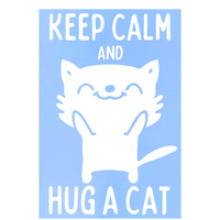 Funny Custom Keep Calm Hug A Cat Decal - Window / Vehicle Decal