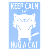 Funny Custom Keep Calm Hug A Cat Decal - Window / Vehicle Decal