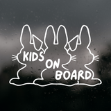 Die Cut Vinyl Kids On Board Bunny Decal