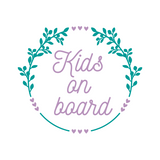 Kids On Board Wreath Waterproof Vinyl Baby On Board Decal