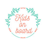 Kids On Board Wreath Waterproof Vinyl Baby On Board Decal