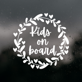 Kids On Board Die Cut Vinyl Decal