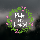 Kids On Board Die Cut Vinyl Decal