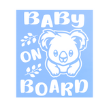 Die Cut Vinyl Koala Baby On Board Car Decal