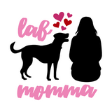 Die Cut Vinyl 'Lab Momma' Decal - Waterproof Sticker - Get Decaled