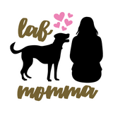 Die Cut Vinyl 'Lab Momma' Decal - Waterproof Sticker - Get Decaled
