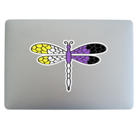 Non Binary Pride Waterproof Sticker Decal - Vehicle / Window / Laptop Decal