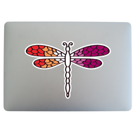 Lesbian Pride Waterproof Vinyl Sticker Decal
