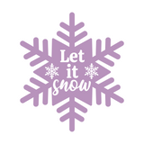 Let It Snow Snowflake Waterproof Vinyl Decal