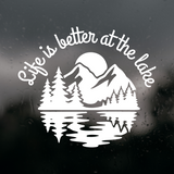 New 'Life is better at the lake' Die Cut Vinyl Decal For Vehicles/ Laptops / Crafts