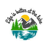 New 'Life is better at the lake' Die Cut Vinyl Decal For Vehicles/ Laptops / Crafts