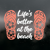 Die Cut Vinyl Beach Quote Decal