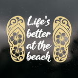 Die Cut Vinyl Beach Quote Decal