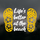 Die Cut Vinyl Beach Quote Decal