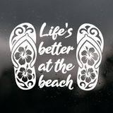 Die Cut Vinyl Beach Quote Decal