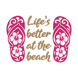 Die Cut Vinyl Beach Quote Decal