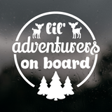 Die Cut Vinyl "Lil Adventurers On Board" Decal - Vehicle / Window Decal