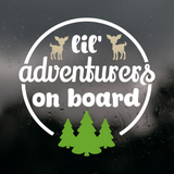 Die Cut Vinyl "Lil Adventurers On Board" Decal - Vehicle / Window Decal