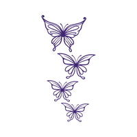 Y2K Butterflies Decal - Waterproof Die Cut Vinyl Decal