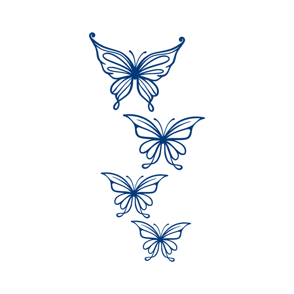 Y2K Butterflies Decal - Waterproof Die Cut Vinyl Decal