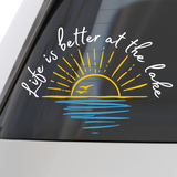 Die Cut Vinyl "Life's Better At The Lake" Decal - Vehicle / Window / Door Decal - Get Decaled