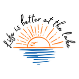 Die Cut Vinyl "Life's Better At The Lake" Decal - Vehicle / Window / Door Decal - Get Decaled