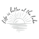 Die Cut Vinyl "Life's Better At The Lake" Decal - Vehicle / Window / Door Decal - Get Decaled