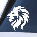 Die Cut Vinyl Lion Head Car Decal - Vehicle / Window Decal