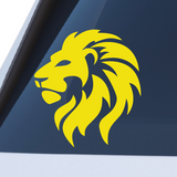 Die Cut Vinyl Lion Head Car Decal - Vehicle / Window Decal
