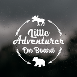 Die Cut Lil' Adventurer Baby On Board Decal For Cars / Trucks / Windows