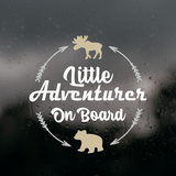Die Cut Lil' Adventurer Baby On Board Decal For Cars / Trucks / Windows
