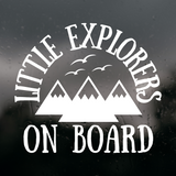 Die Cut Vinyl Decal "Little Explorers On Board"
