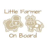 Die Cut Vinyl Little Farmer Baby On Board Dye Cut Car Decal