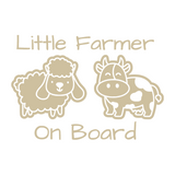 Die Cut Vinyl Little Farmer Baby On Board Dye Cut Car Decal