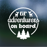 Die Cut Vinyl "Lil Adventurers On Board" Decal - Vehicle / Window Decal