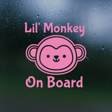 baby on board decal, baby on board decals, baby on board sticker, dye cut vinyl baby on board decal, get decaled, vinyl stickers, dye cut vinyl baby on board decal, decal shop, baby on monkey decal