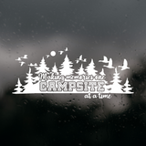 Die Cut Vinyl Making Memories One Campsite At A Time Camper Decal
