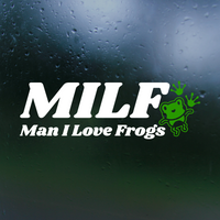 Man I Love Frogs Funny Decal for Car, Trucks, Laptop & More
