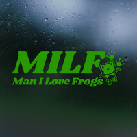 Man I Love Frogs Funny Decal for Car, Trucks, Laptop & More