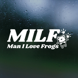 Man I Love Frogs Funny Decal for Car, Trucks, Laptop & More