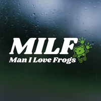 Man I Love Frogs Funny Decal for Car, Trucks, Laptop & More