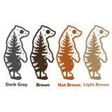 New Die Cut Vinyl Peeking Bear Night Scene Decal - Waterproof  Vehicle / Laptop / Window Decal Sticker