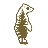 New Die Cut Vinyl Peeking Bear Night Scene Decal - Waterproof  Vehicle / Laptop / Window Decal Sticker