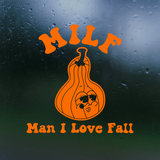 Man I Love Fall Decal Sticker for Car, Window, Mirror, Laptop & More
