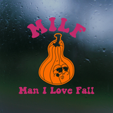 Man I Love Fall Decal Sticker for Car, Window, Mirror, Laptop & More