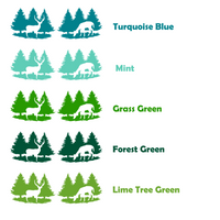 Die Cut Vinyl Buck & Doe  Treeline Decal - Vehicle Decal, Window Decal